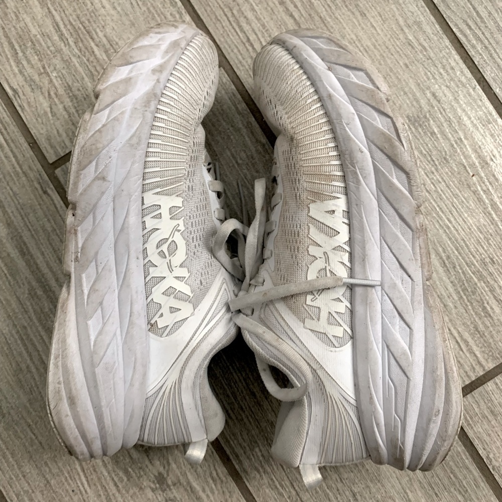 Hoka White Bondi Sneakers